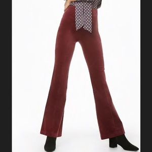 NWT velvet high waisted pants